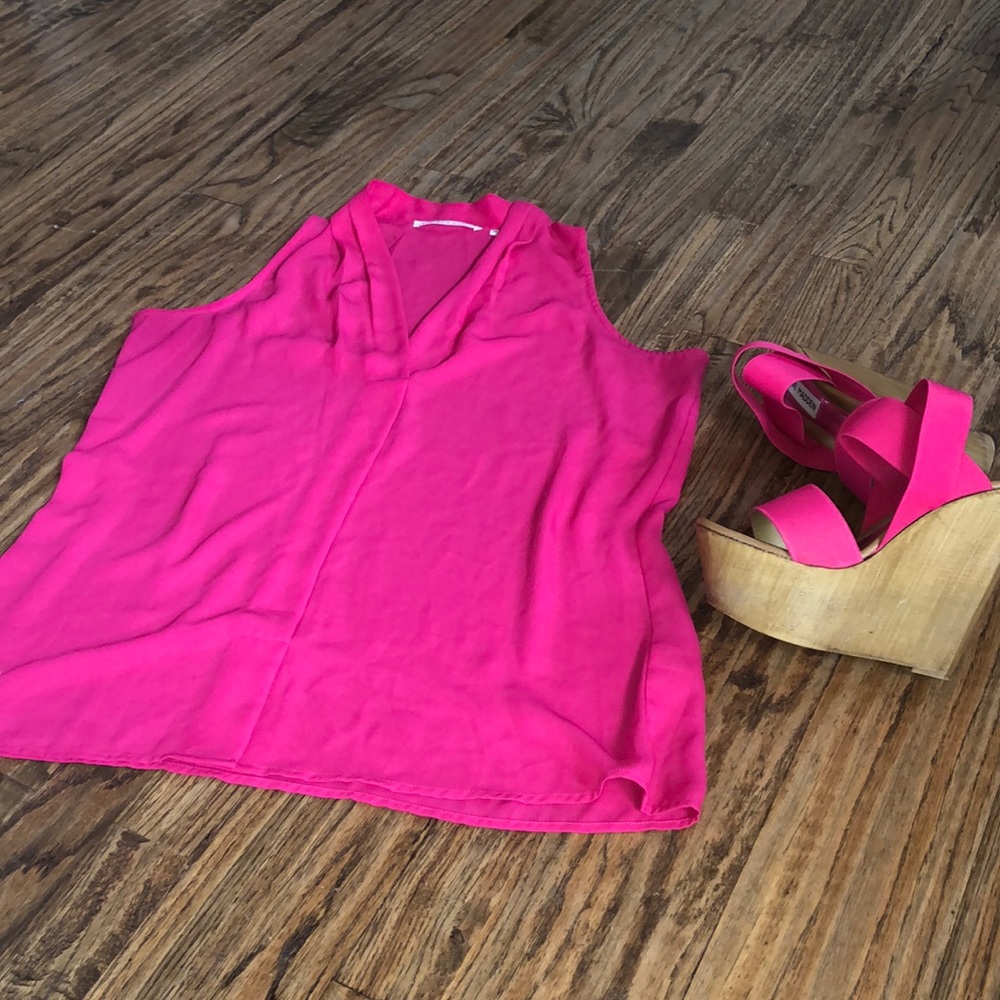 Pink Bundle Blouse & Wedges